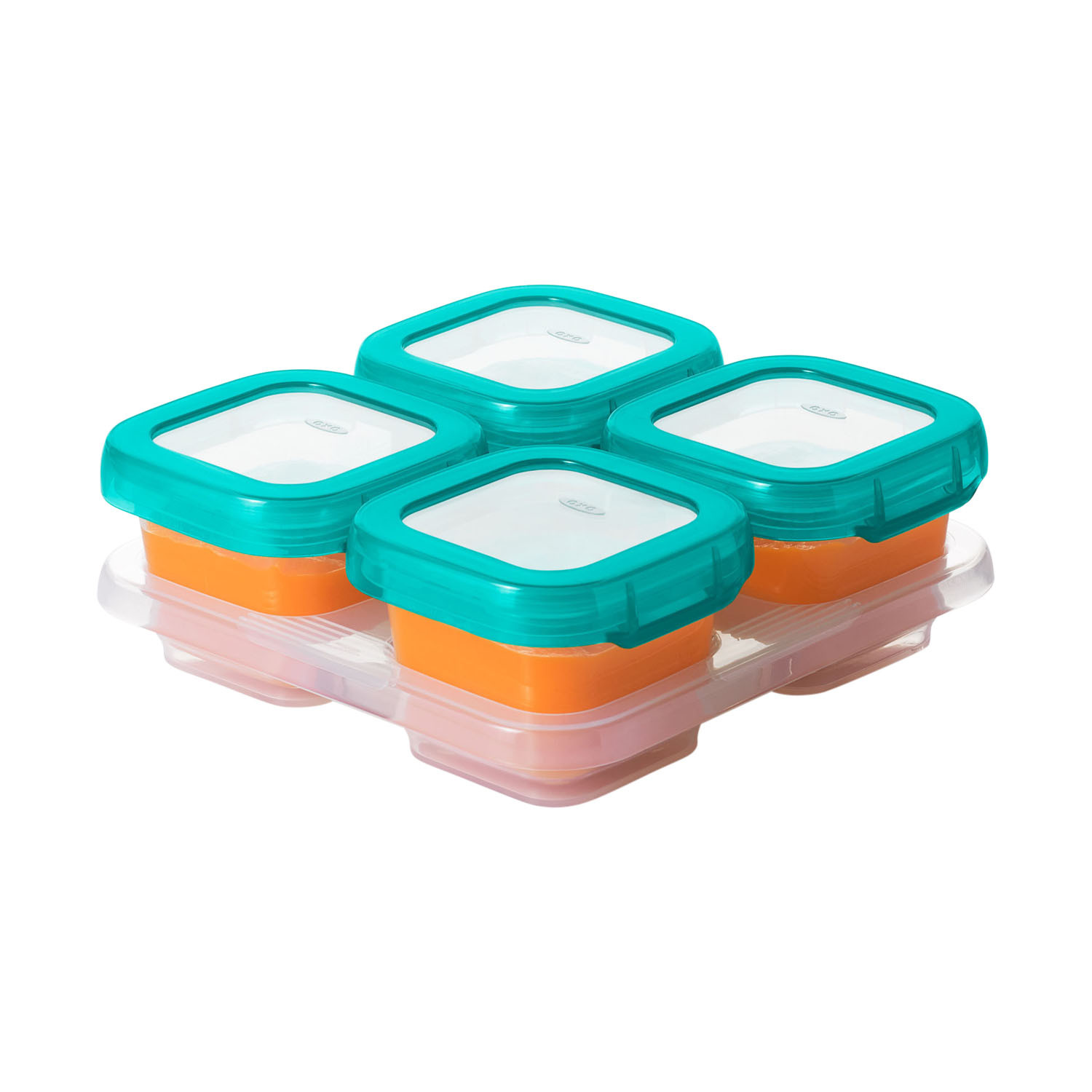 OXO Tot Baby Blocks Freezer Storage Containers 4 parts (120ML)