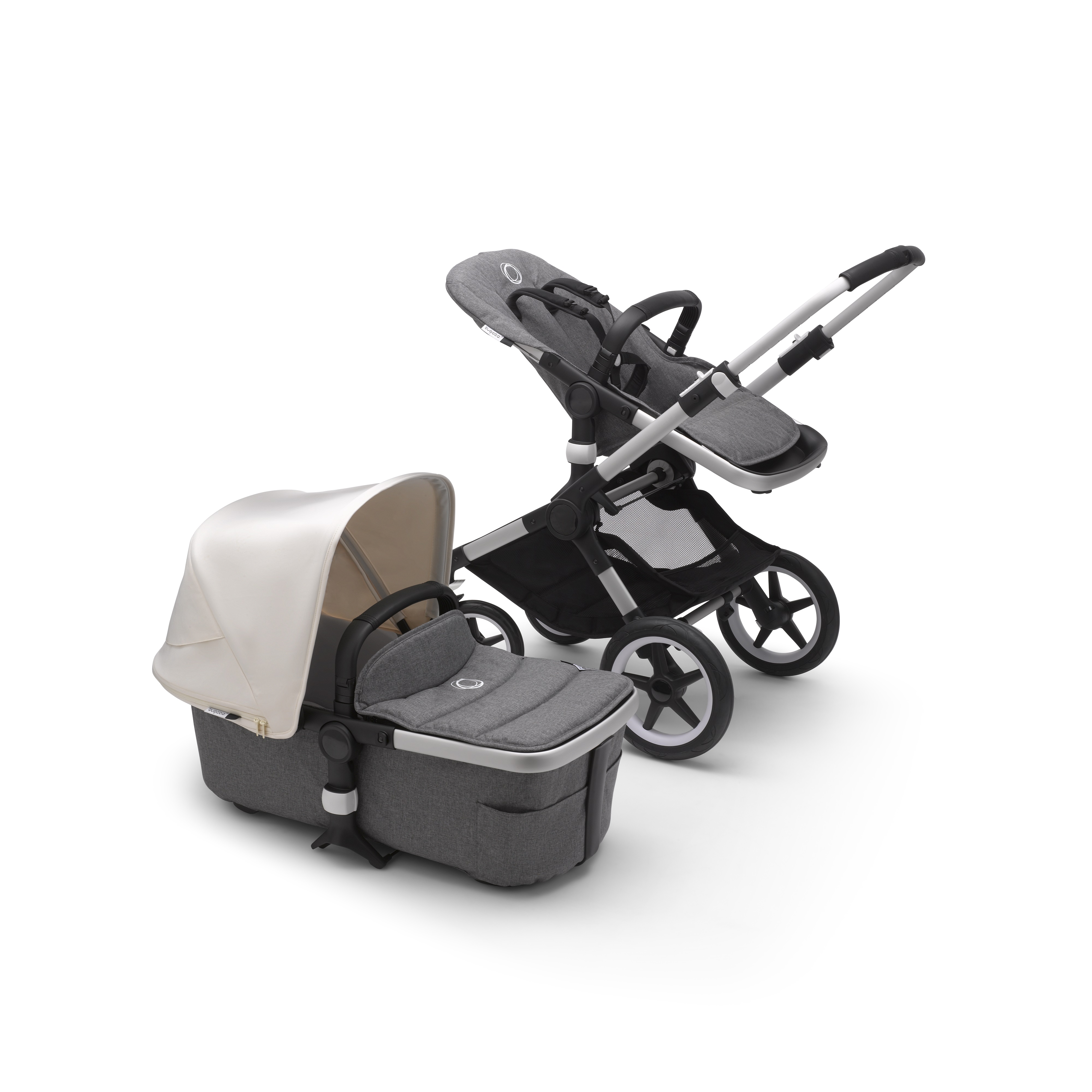bugaboo footmuff grey melange