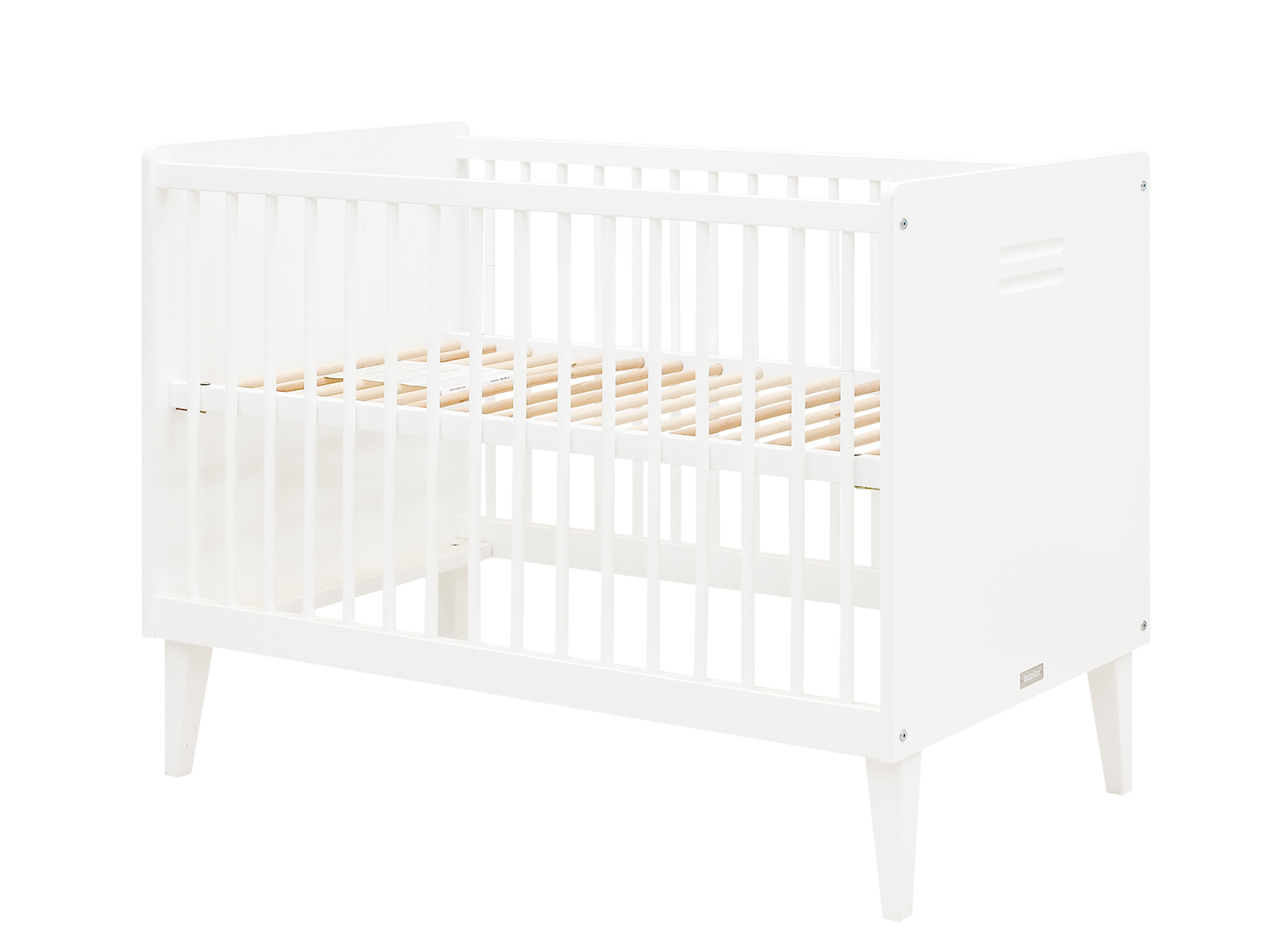 simple white crib