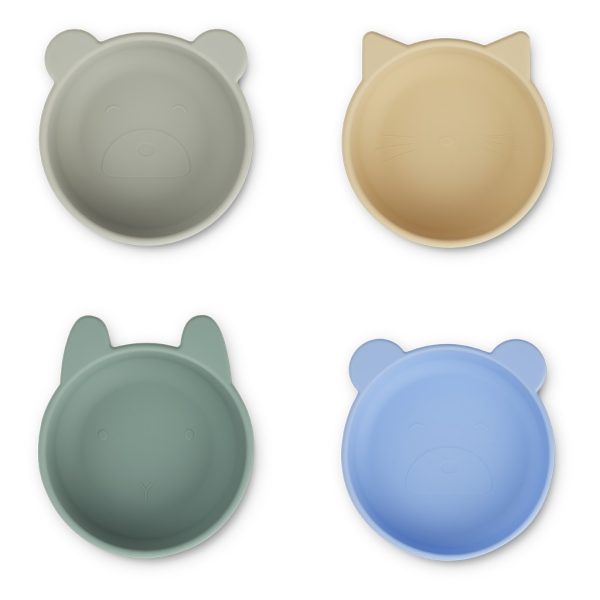 Iggy silicone bowls - 4 pack - Peppermint