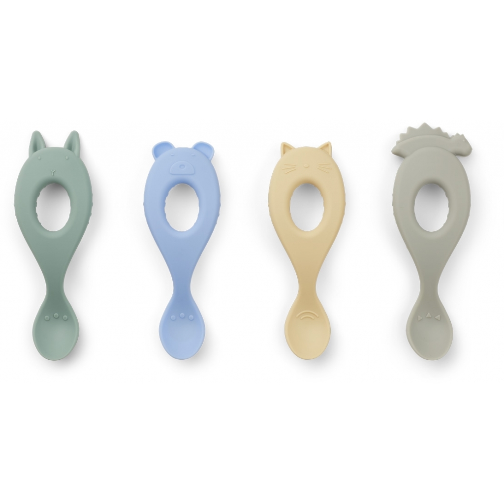 Liewood Liva Silicone Spoon 4-Pack