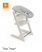 Tripp Trapp® chair Whitewash, with Newborn Set.