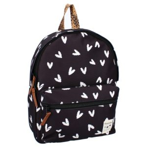 Kidzroom-backpack-lucky-me-hearts-black