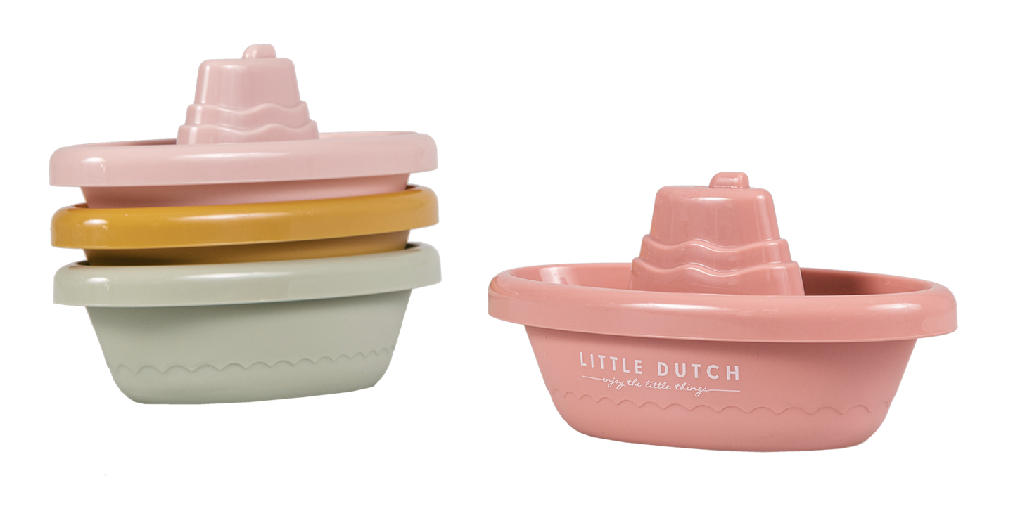 Фото - Іграшка для купання Little Dutch Stackable Bath Boats 