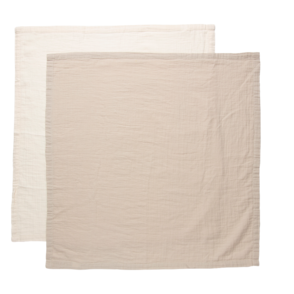 bébé-jou Muslin Towel 70x70 cm. - 2-pack