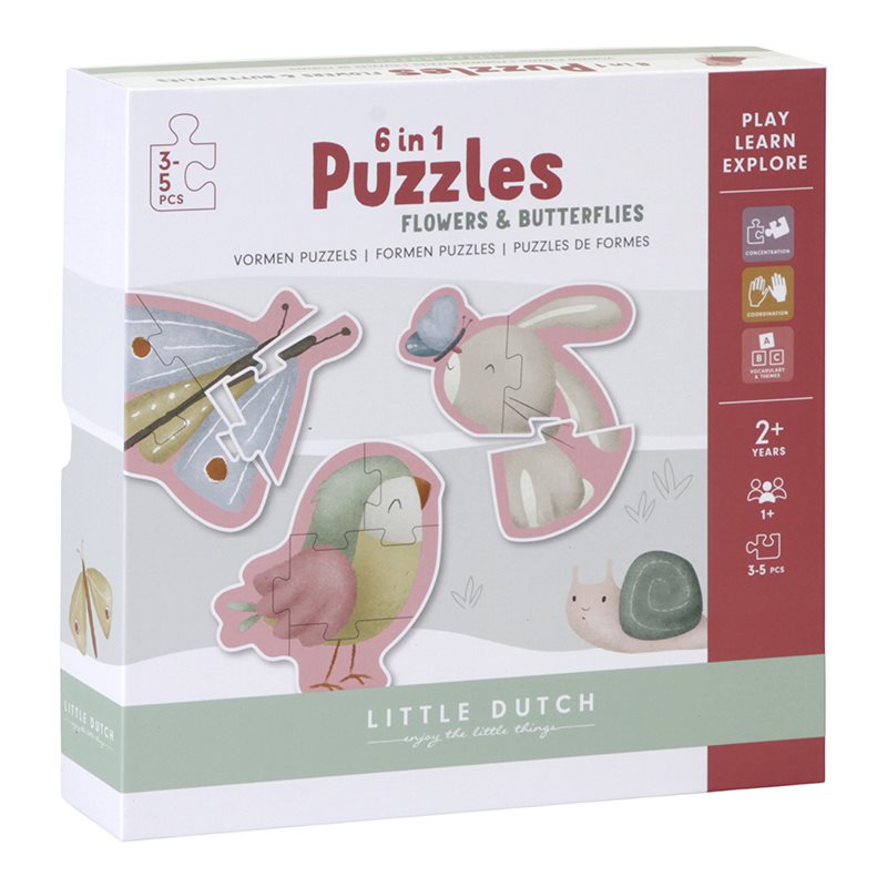 Little Dutch 6 in 1 Puzzles