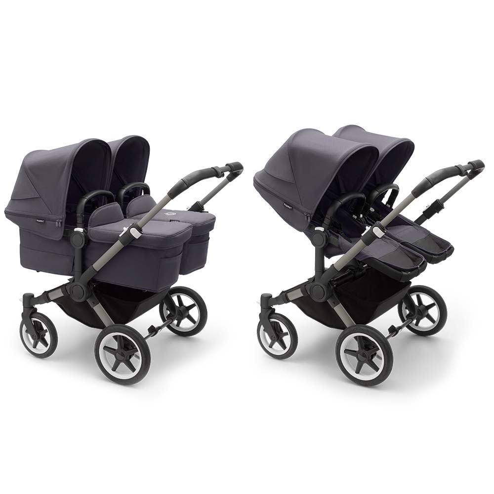 Bugaboo Donkey5 Complete - Graphite/Stormy Blue/Stormy Blue - Twin