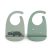 Done by Deer Silicone Bib 2-Pack Croco Green