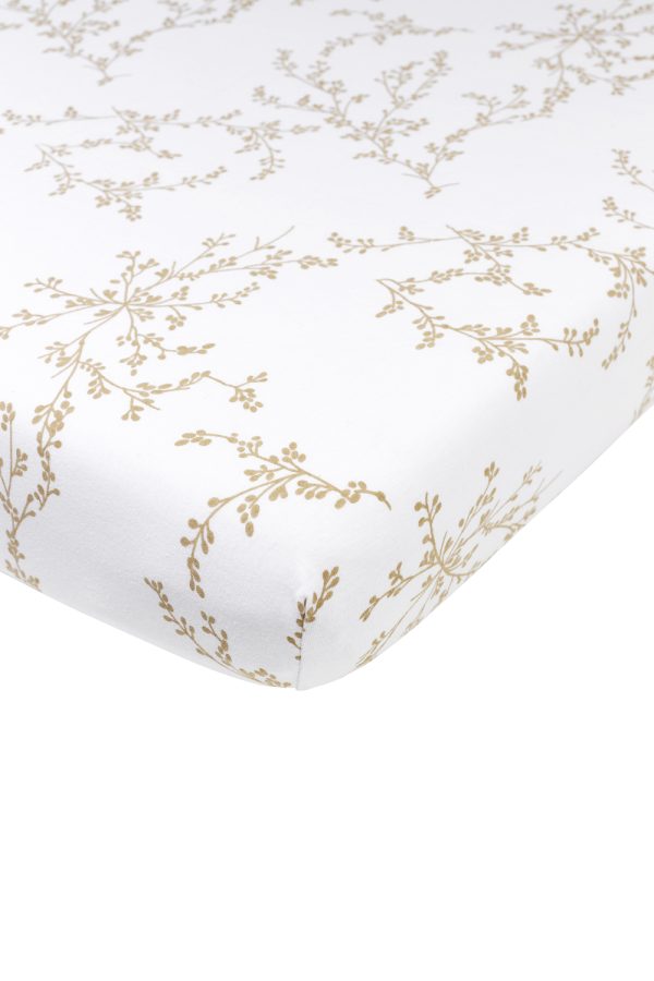 Meyco Fitted Sheets Junior Branches Sand