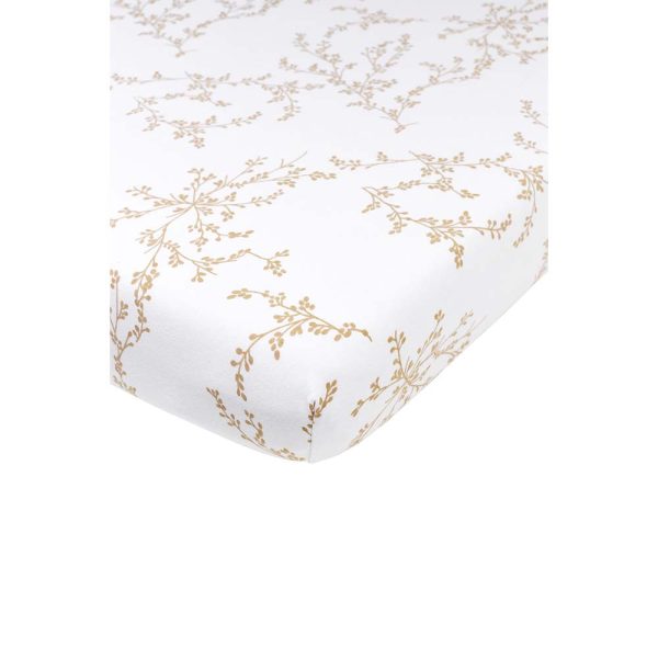 Meyco Fitted Sheet Branches/Sand