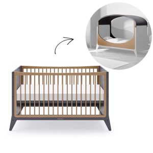 SnuzFino Cot Bed Slate + Toddler Kit