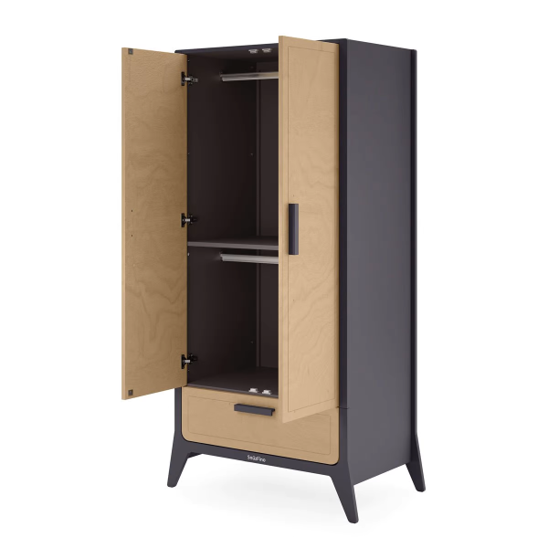 Snuzfino Wardrobe Slate-open
