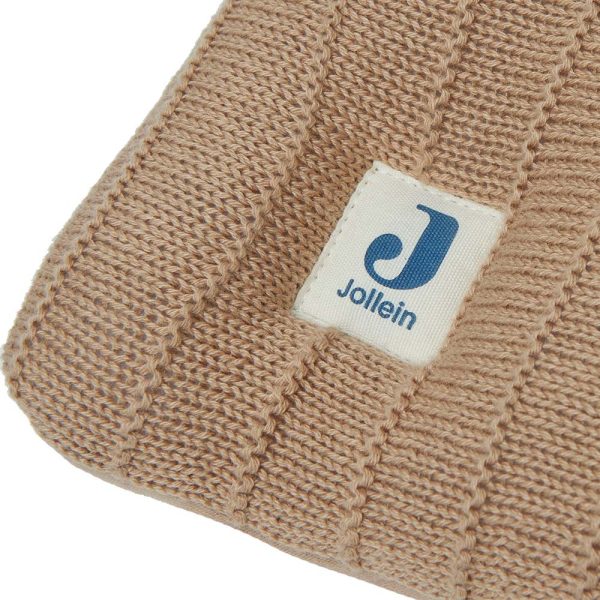 Jollein Boxkleed Pure Knit - 75x95 cm. Biscuit