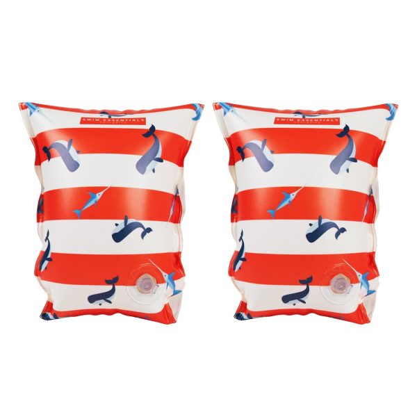 Swim Essentials Inflatable Armbands 0-2 years - Whale Striped