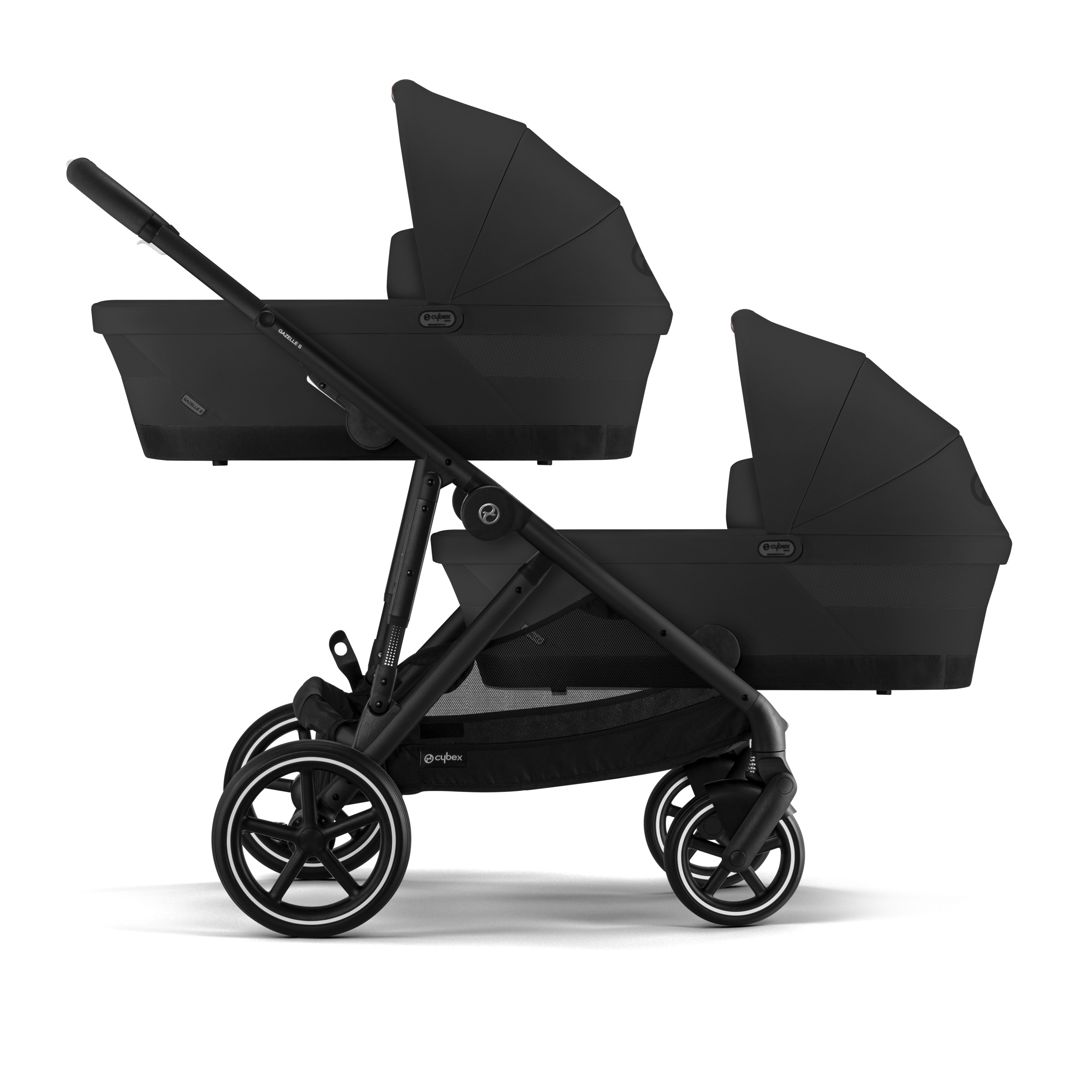 Order the Cybex Gazelle S Twin Stroller - Silver Frame online - Baby Plus