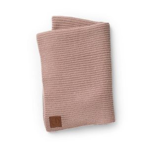 Gebreid Baby deken wol Faded Rose (75x100cm)